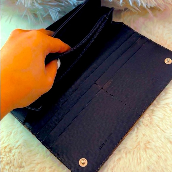 Authentic Nylon Prada Bifold Long Wallet - Picture 7 of 12